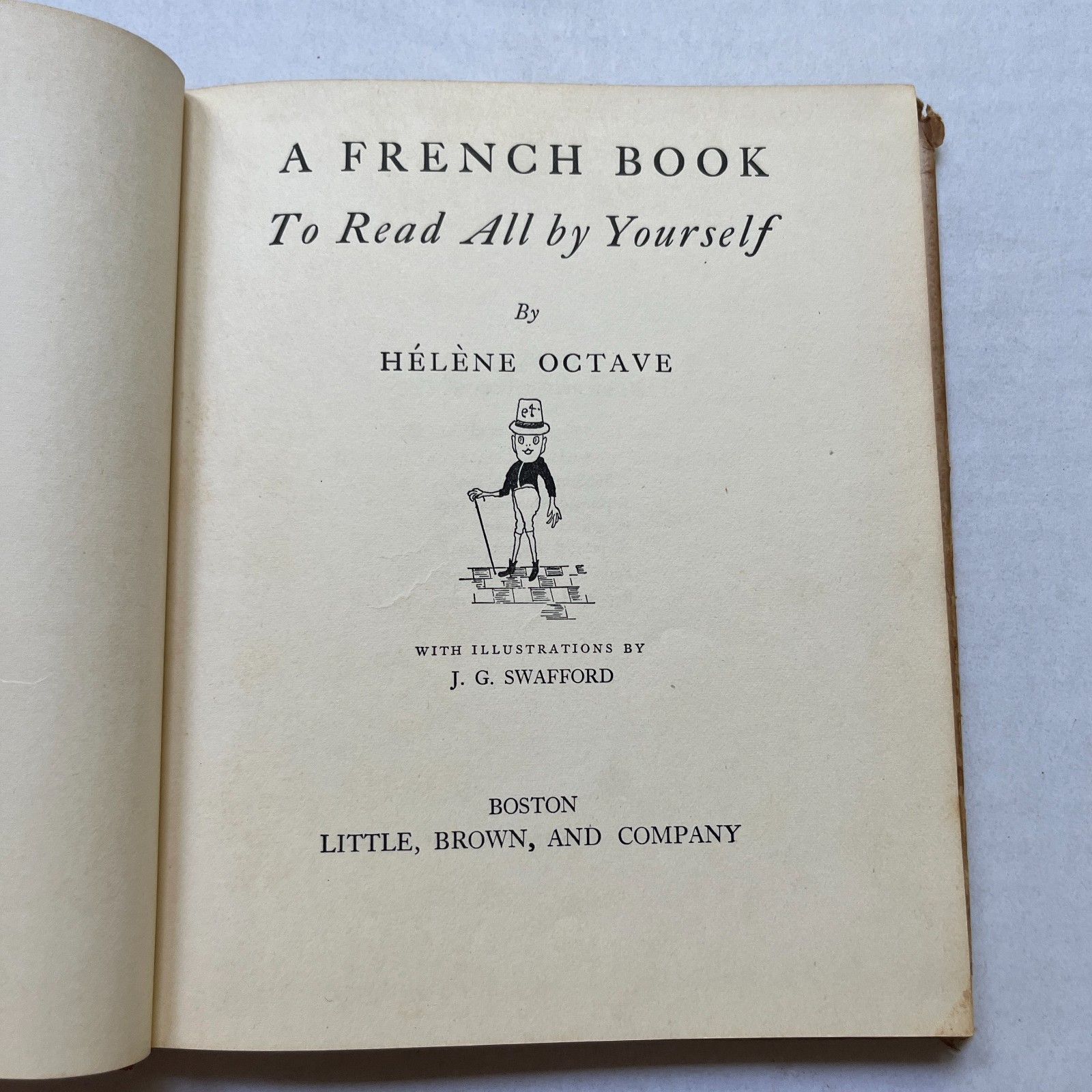 A French Book to Read All By Yourself by Helene Octave Vintage 1950s 102 pages