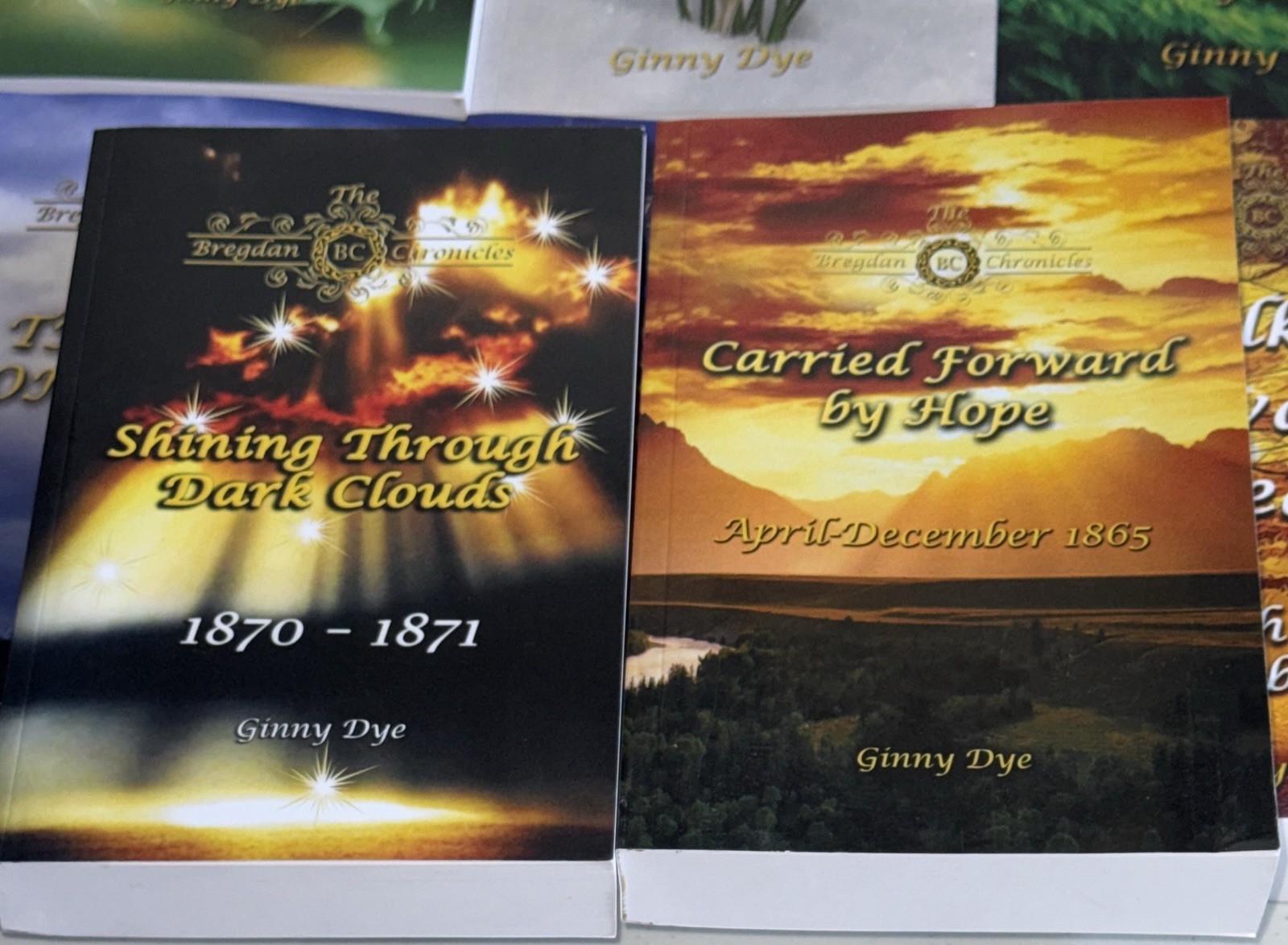 THE BREGDAN CHRONICLES 12 Paperback Book Lot by GINNY DYE Civil War Saga