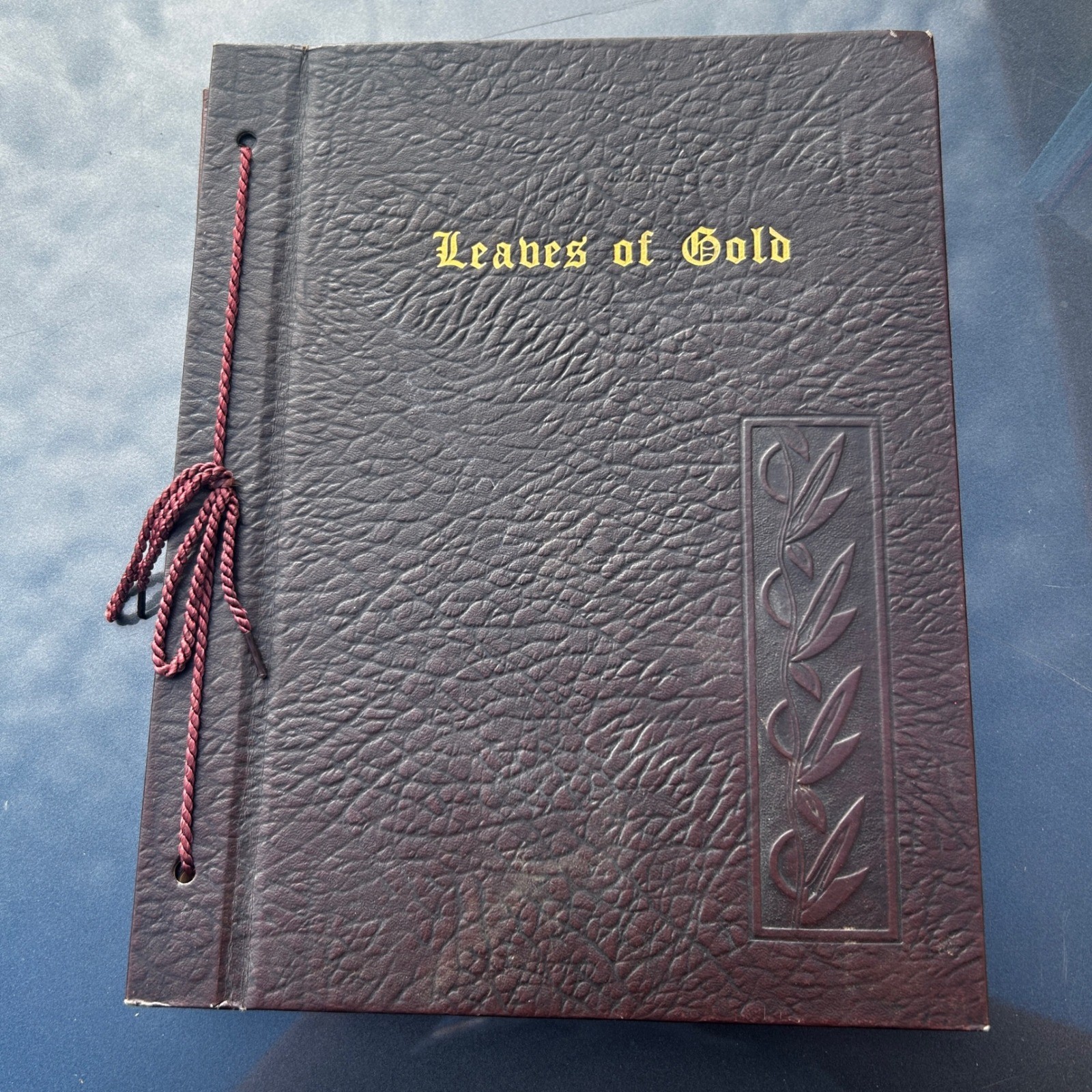 Leaves of Gold Anthology Clyde Francis Lytle Vintage 1960s Cord Bound Burgundy