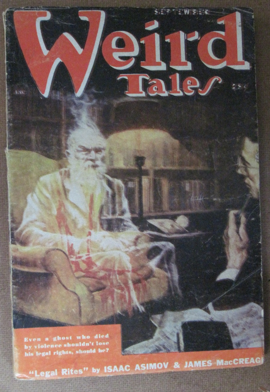 Weird Tales September 1950 / Asimov / Bloch / Jacobi (G) c30