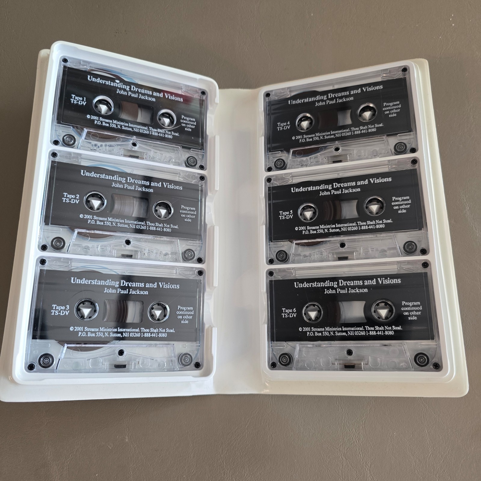 Understanding Dreams & Visions John Paul Jackson 6 Audio Cassette Tape Set