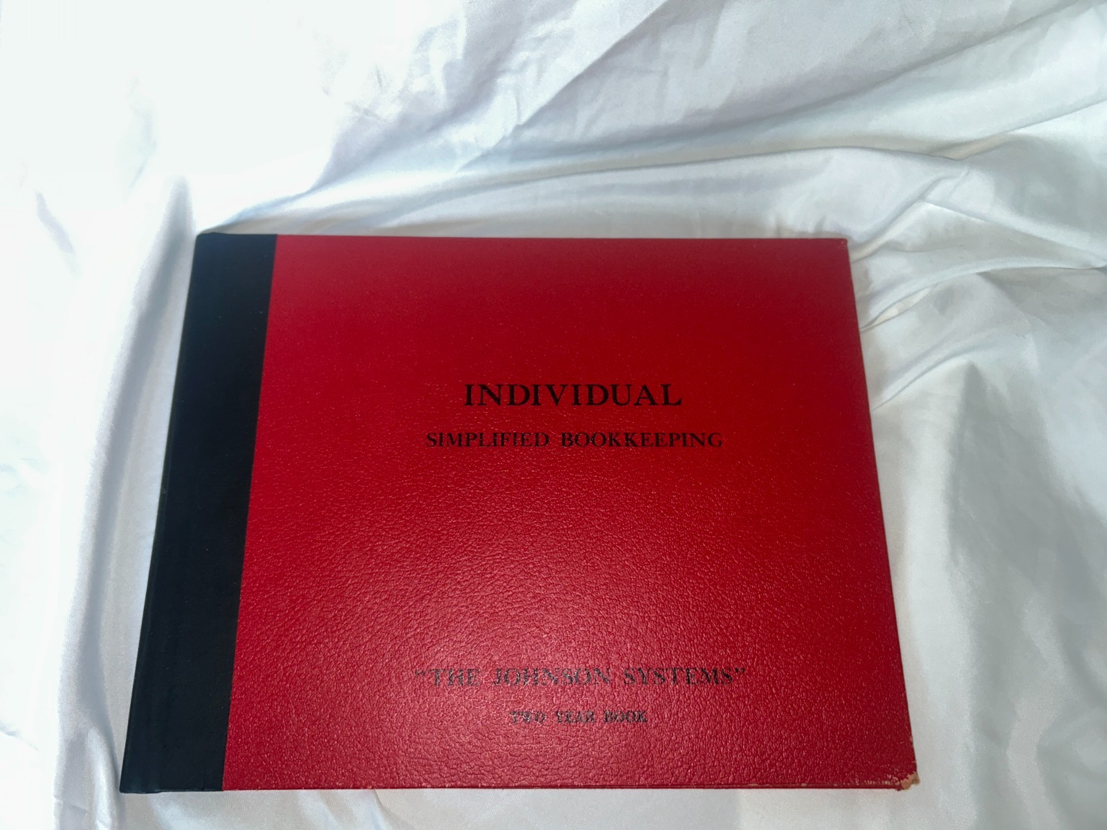 NOS VTG 1900s Individual Simplified Bookkeeping Ledger Red 12 X 9 Two Year Book