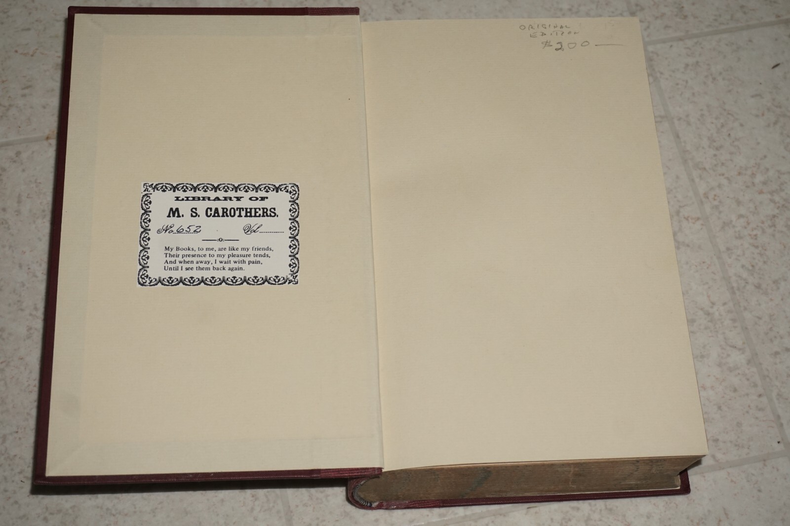 Fletcher’s Studies on Slavery 1852 Book Original printing New Binding