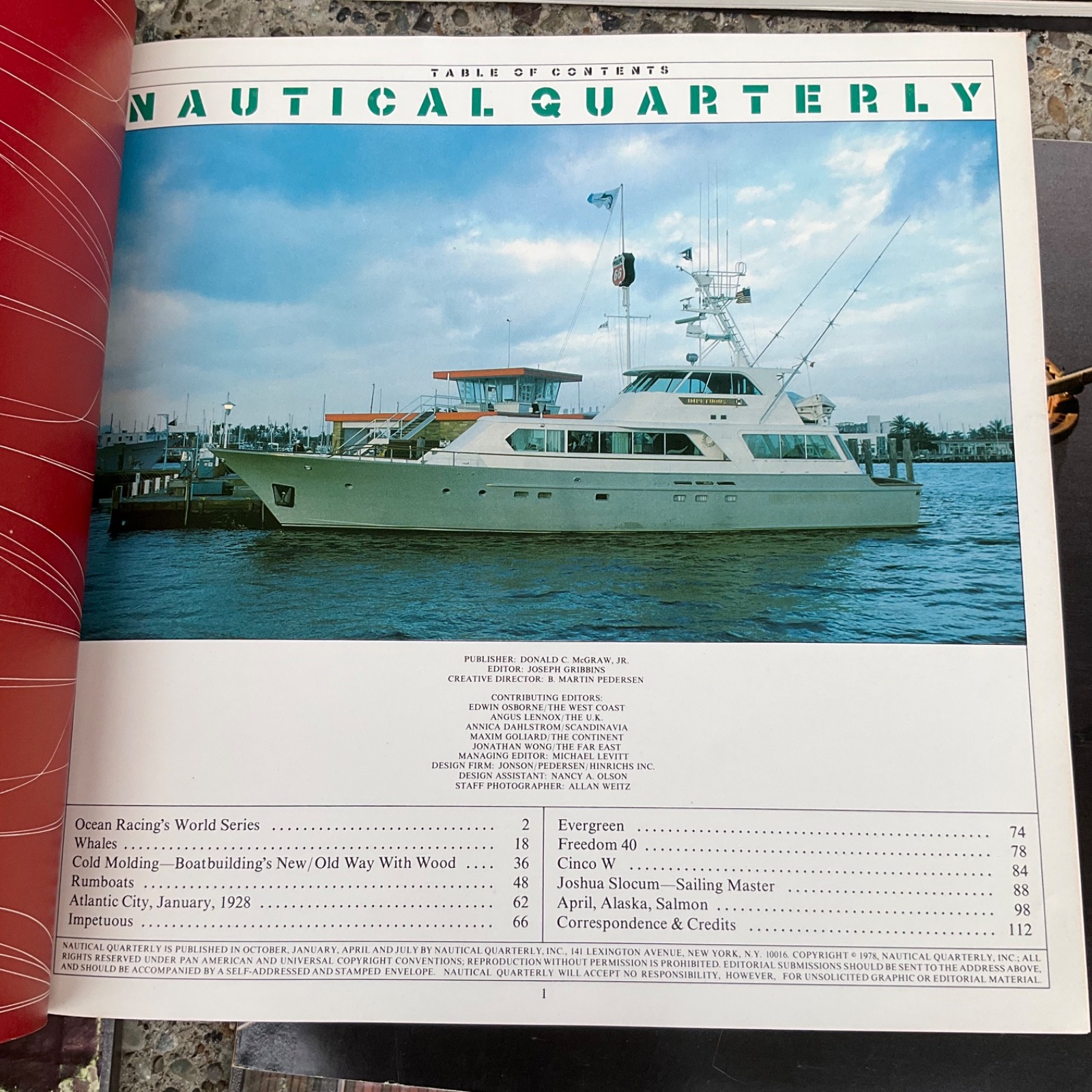 Vintage Rare 1977 1978 Nautical Quarterly w Slipcases Issues 1 2 3 4 Premier