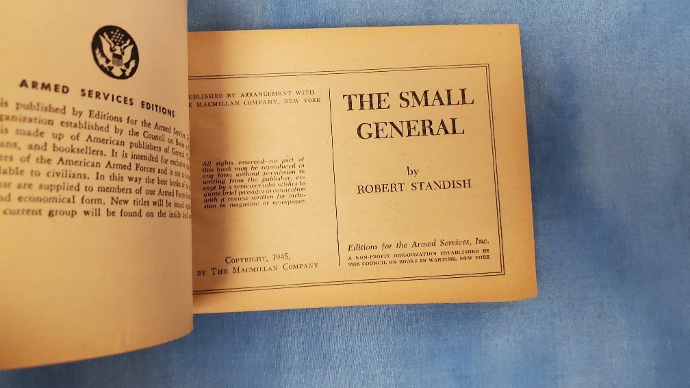 Armed Services Edition The Small General 1138 Standish Very Good