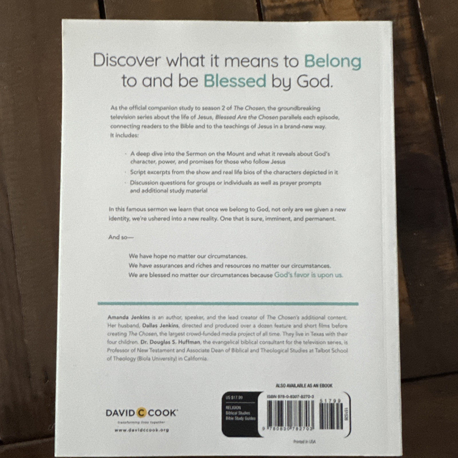 The Chosen Bible Study. Book Set 1,2 Paperback