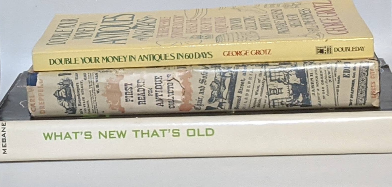 Books on Antique Collecting, Lot of 3; Published 1946, 1969, 1986 (Titles Below)