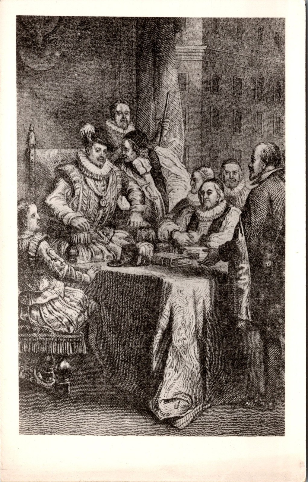 American Bible Society Postcard The Authorized Version of King James 1611 Unused