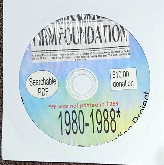 Firm Foundation Journal PDF files- Complete- 1884-2010- unrestricted pdf files