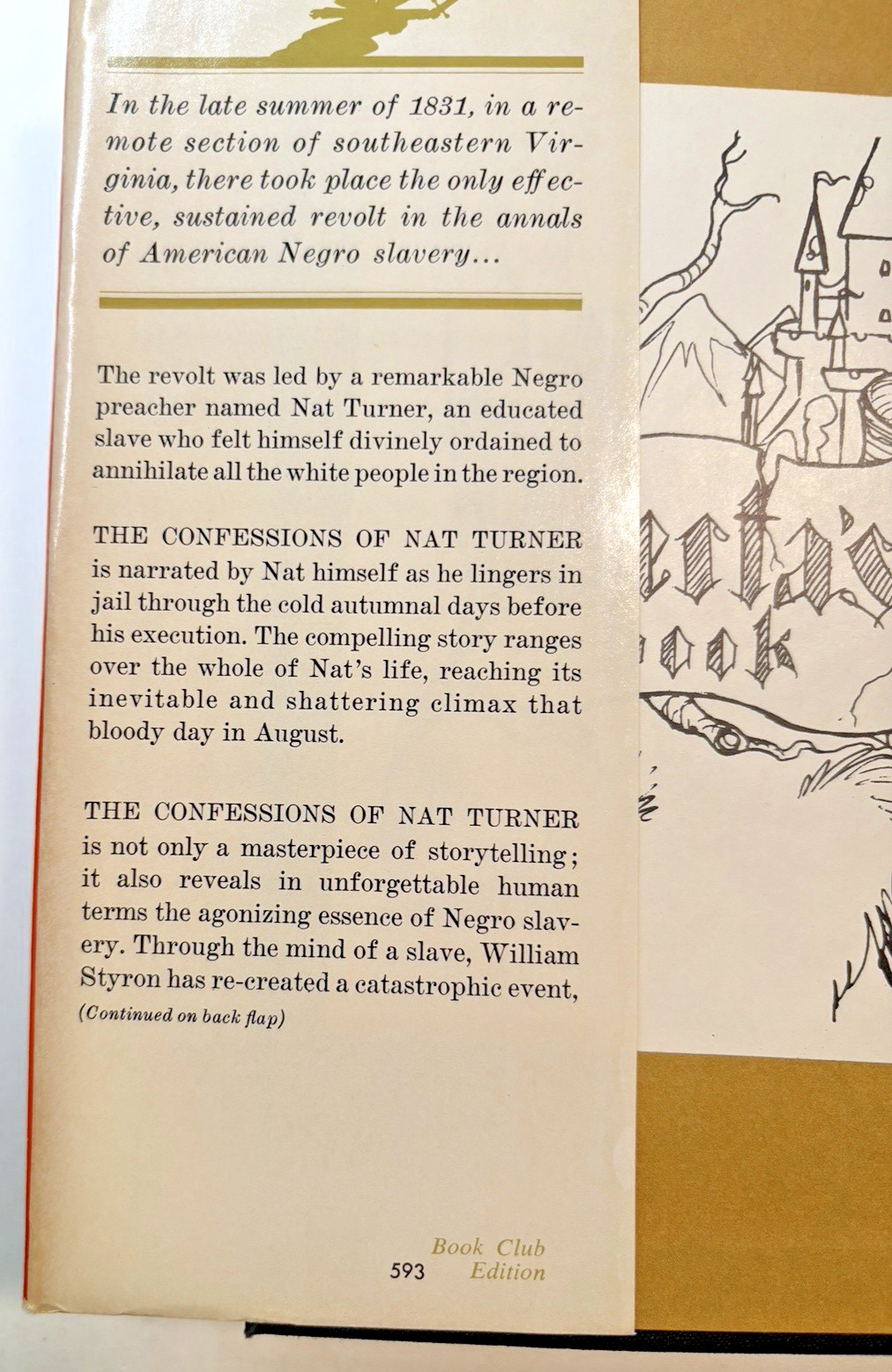 The Confessions Of Nat Turner William Styron VTG 1967 HC 428 pages Random House