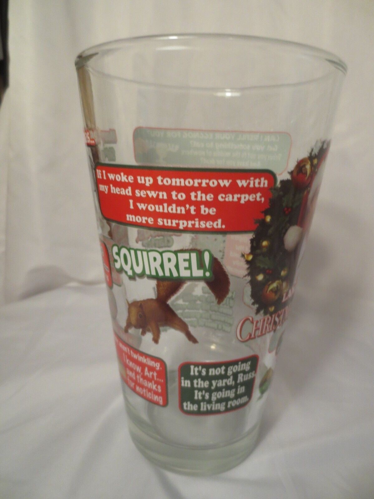 NATIONAL LAMPOON’S CHRISTMAS VACATION CLASSIC QUOTES OVERSIZED GLASS 50 OZ.