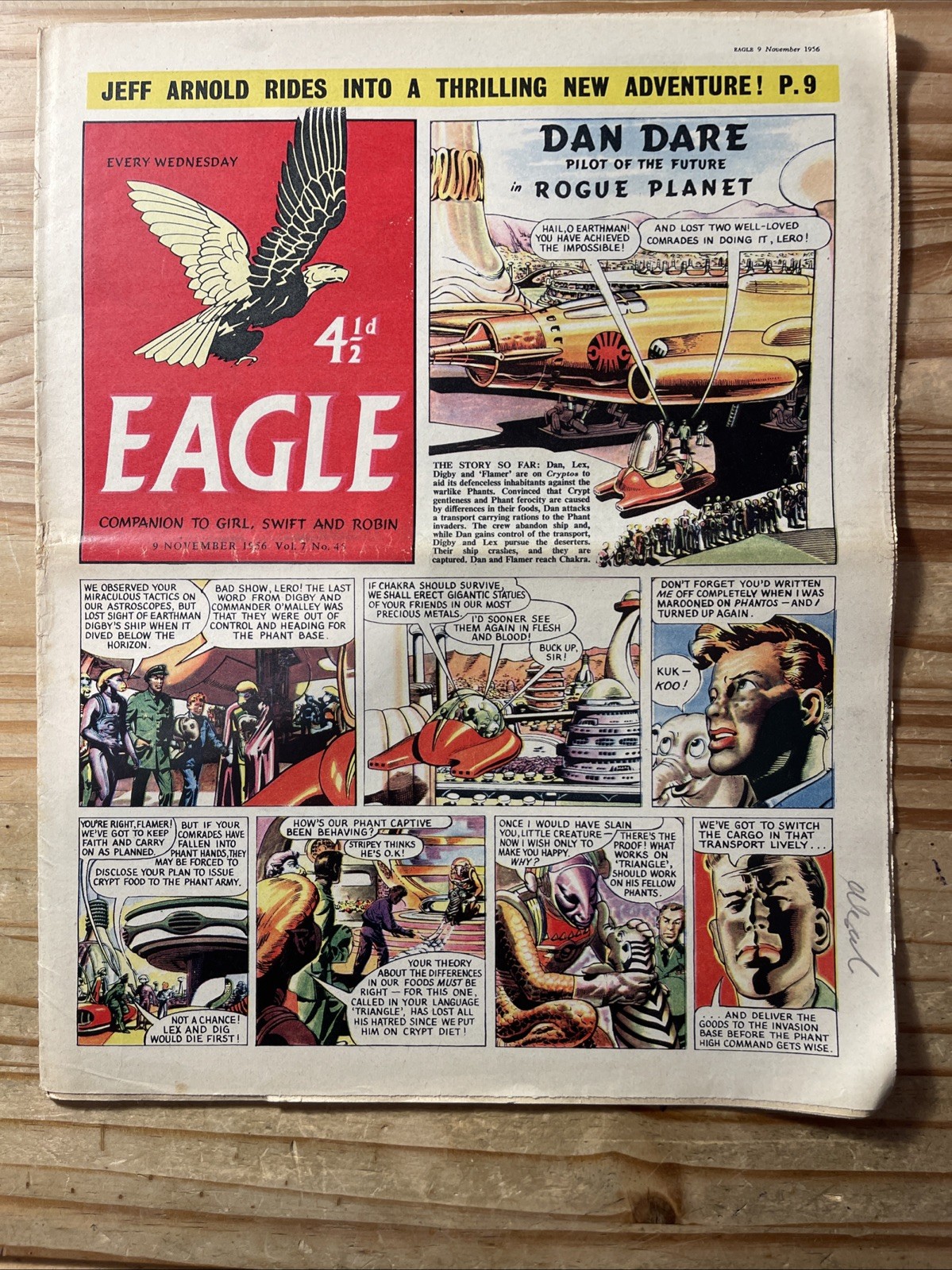 Eagle Comic X10 G to VG 1956 Vol 7 #40 to 49 Consecutive, Dan Dare