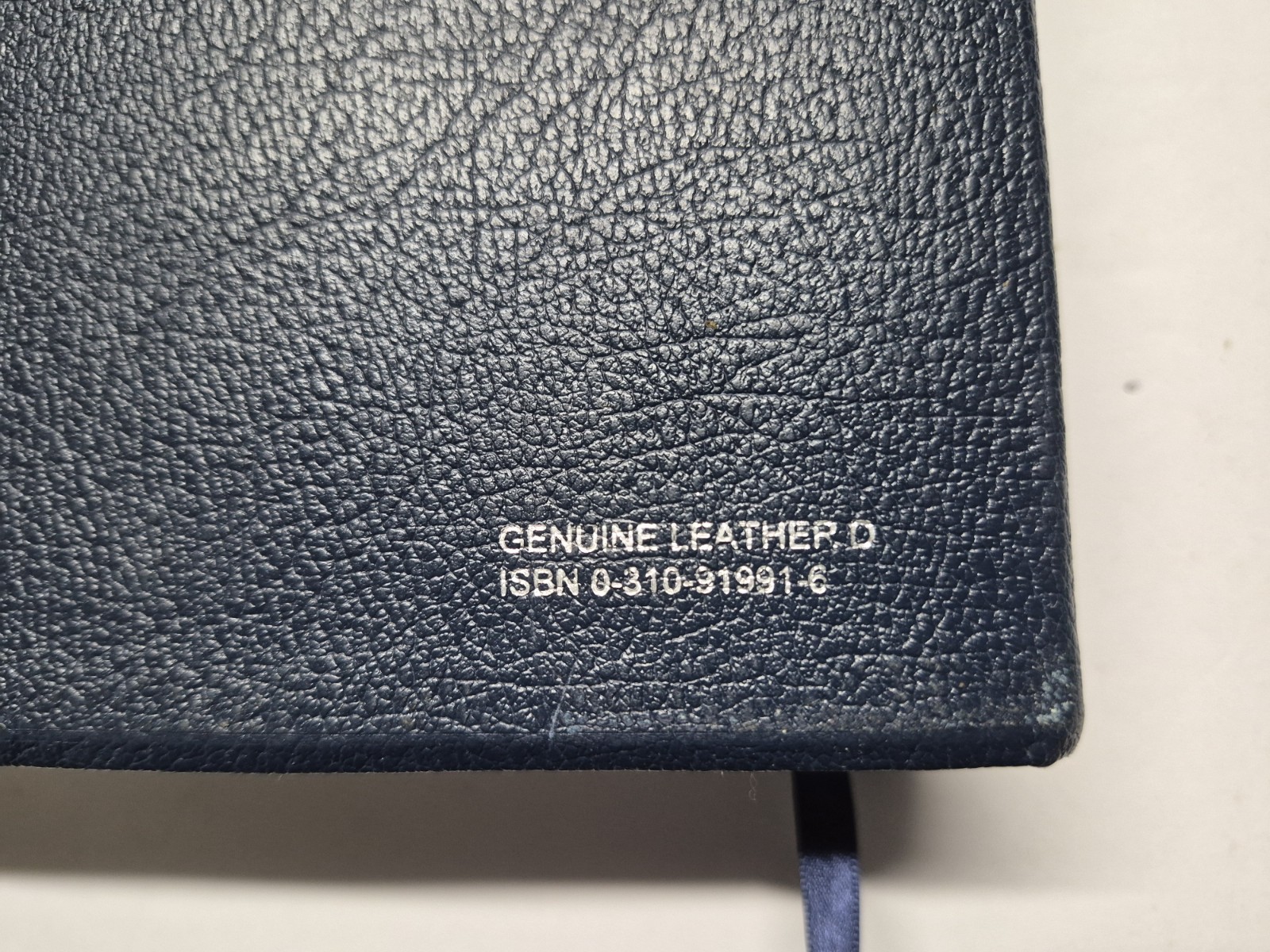 Zondervan Genuine Leather NIV Application Study Bible Navy Red Letter