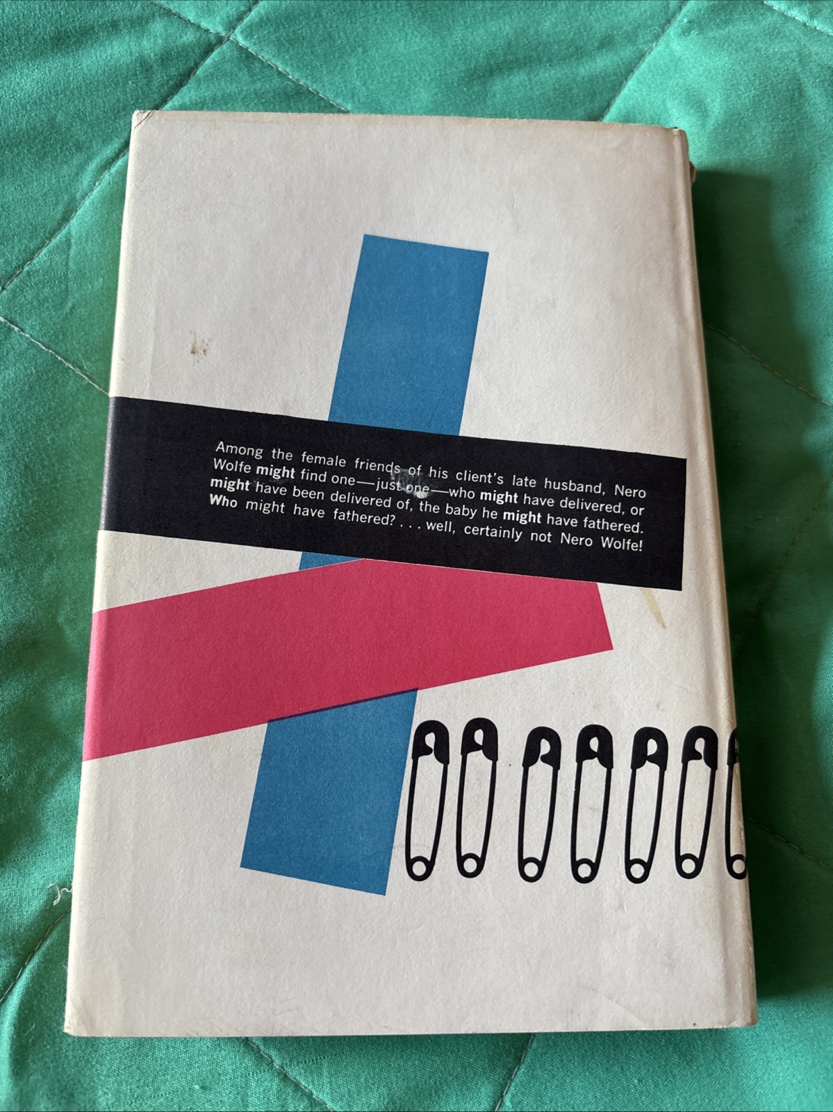 Vintage The Mother Hunt a Nero Wolfe Novel Rex Stout Book Club Edition 1963 HC