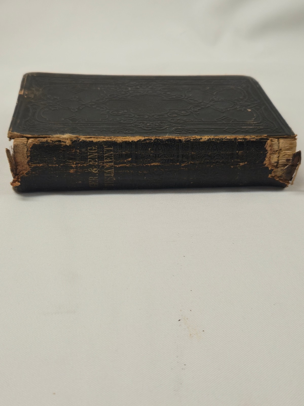 Antique 1882 German & English New Testament of the BIBLE American Bible Society