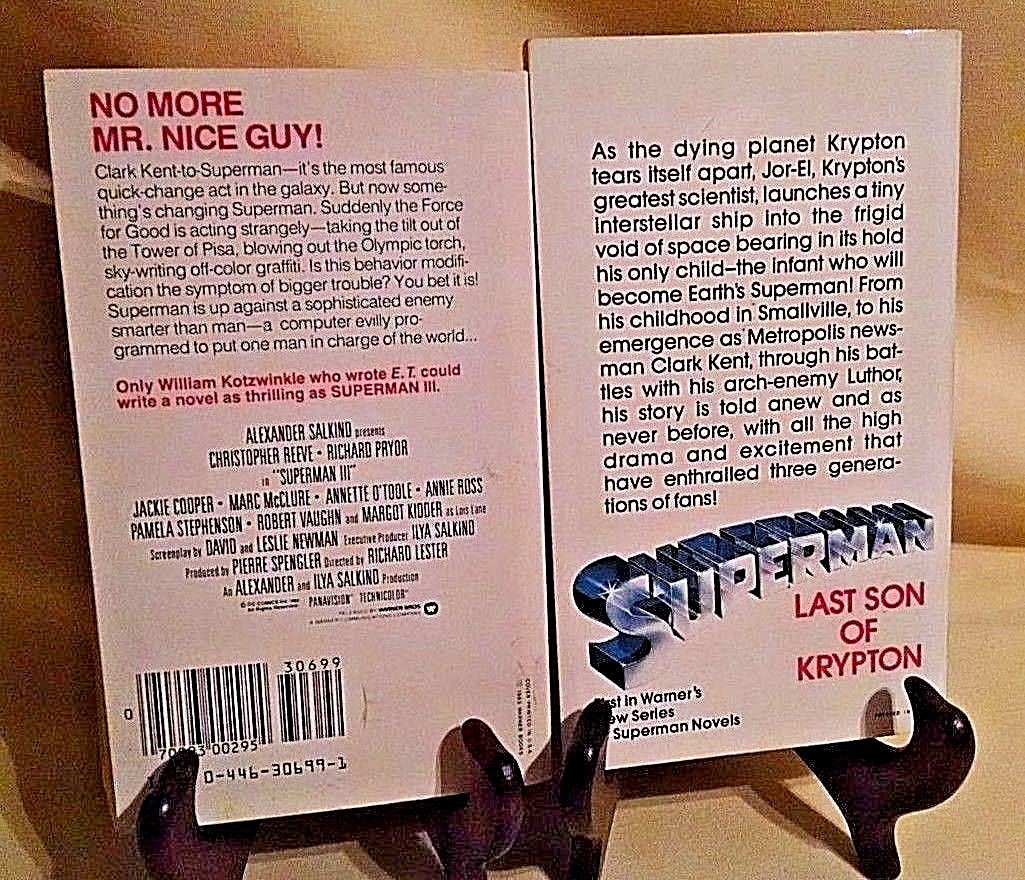 Superman Set 2 PB Last Son Krypton III Christopher Reeve Richard Pryor 70-80’s