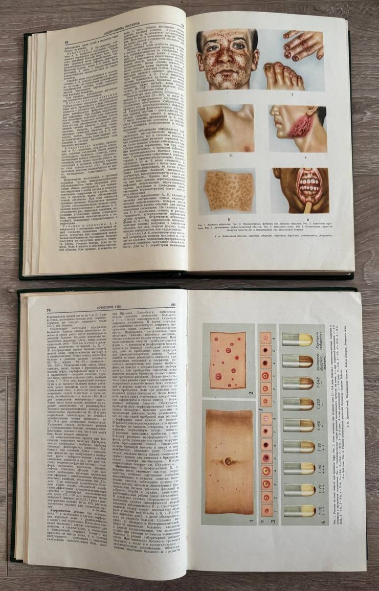 1969 Medical Encyclopedia Set Comprehensive Health Anatomy Surgery Russian book