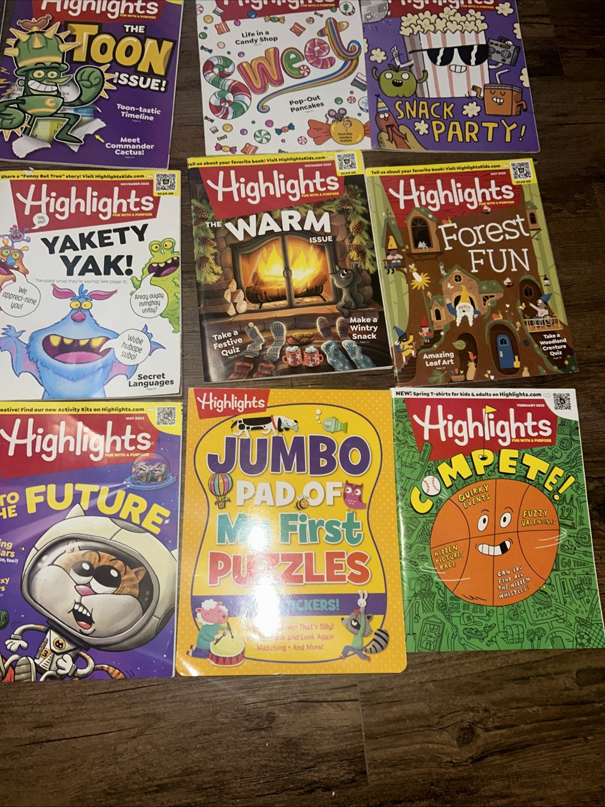 Highlights Magazines Lot 20 Kids Education Activities Stories Puzzles Craft Draw