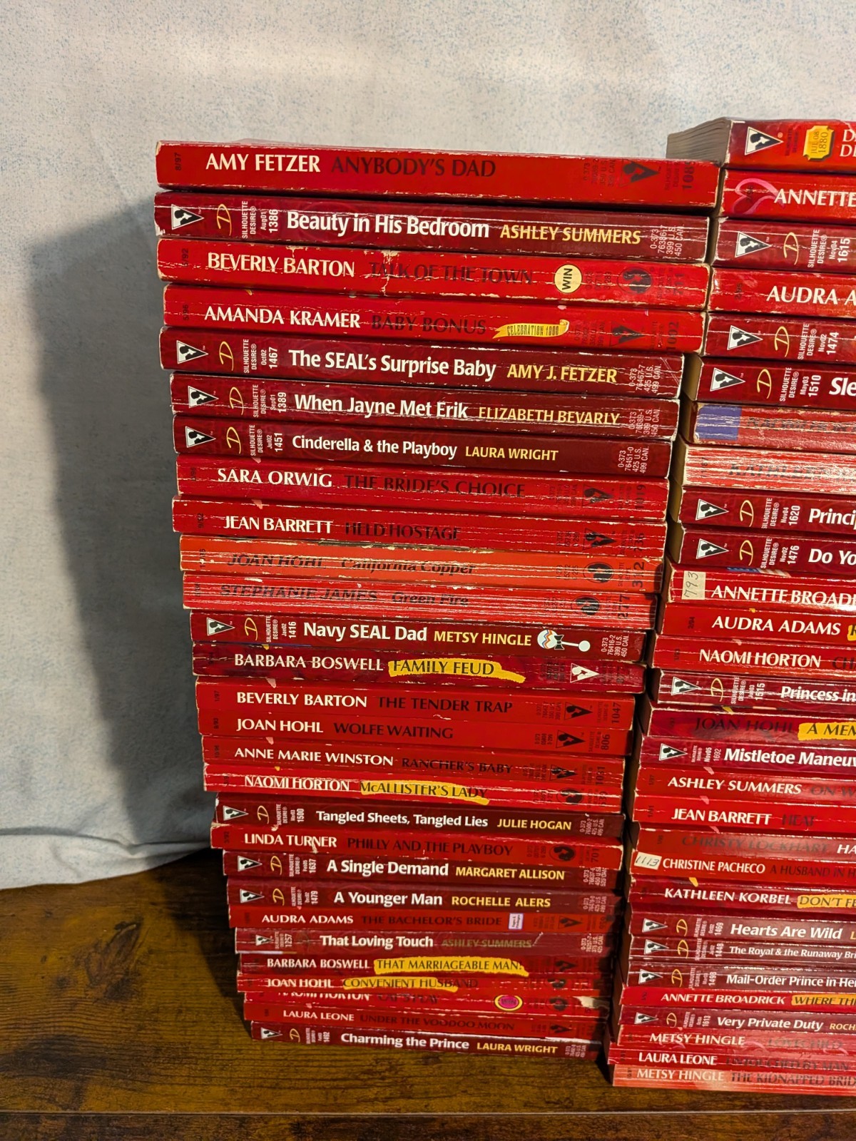 Romance Books: Silhouette Desire Huge Book Lot Of 85 Paperbacks Various Authors