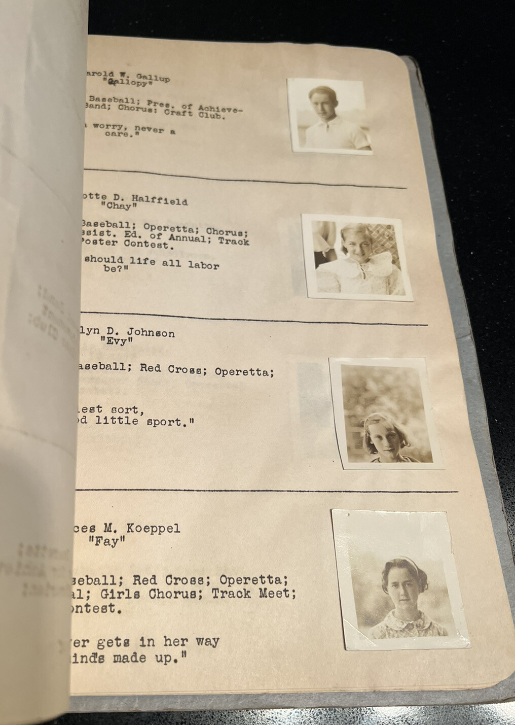 Sunnyside School Yearbook 1936 Berkeley Illinois 8th Grade Commencement Pgrm VTG