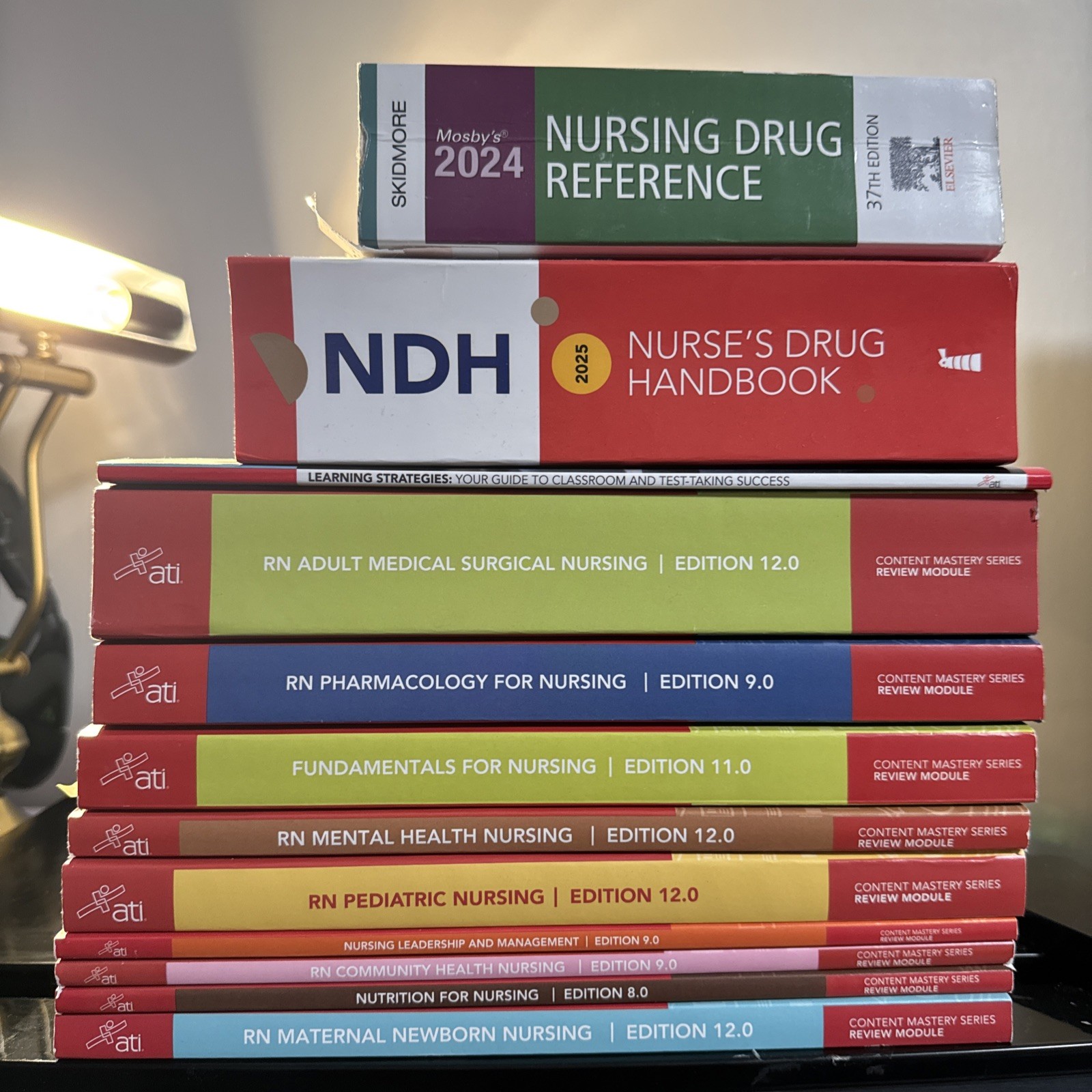 ATI RN Nursing Books COMPLETE SET Student Box Plus Extra NCLEX & Drug Guide mint