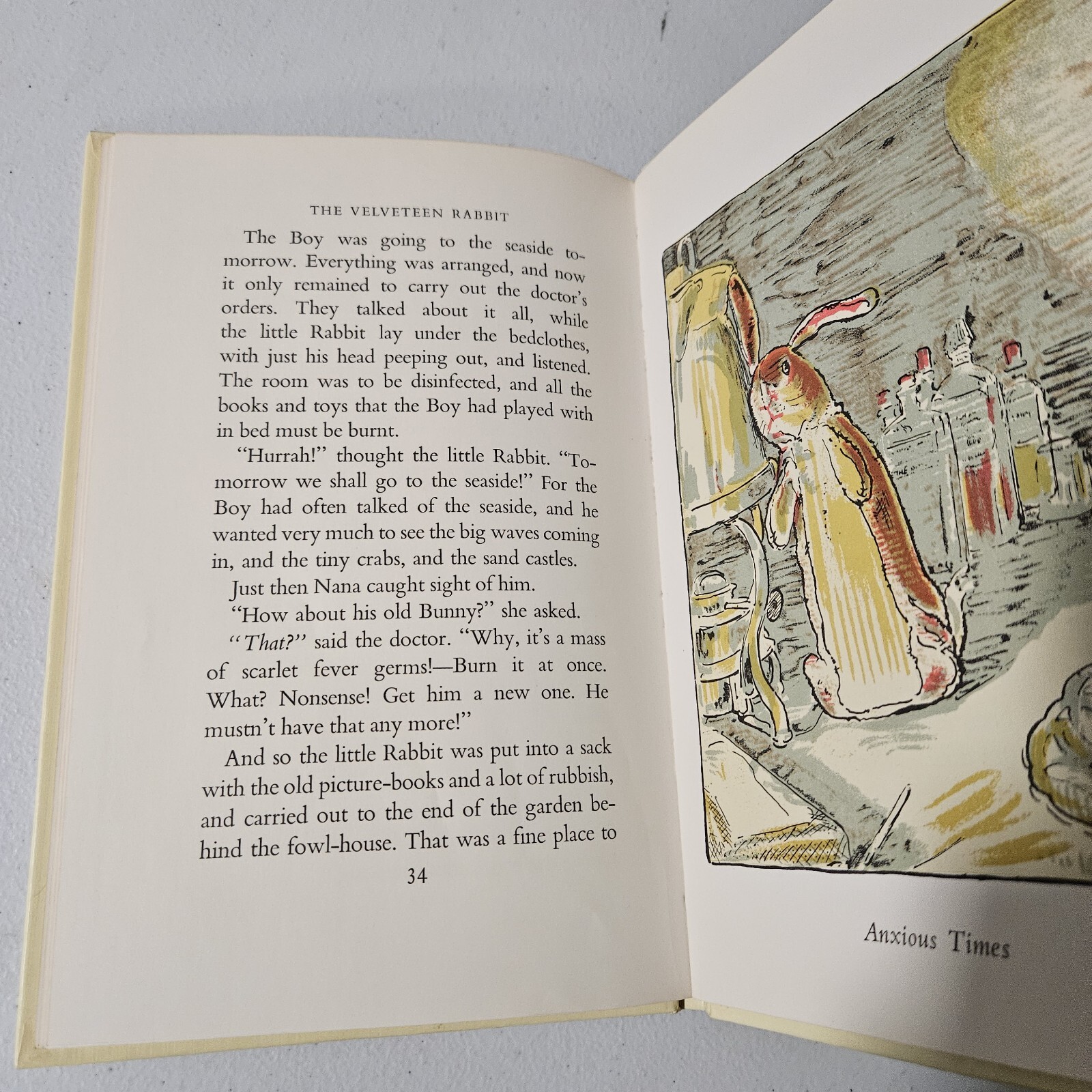 The Velveteen Rabbit by Margery Williams 9th Printing HC/DJ