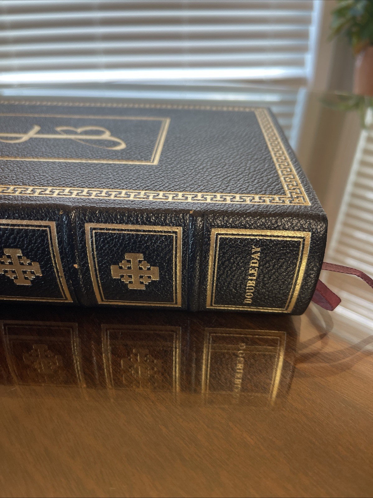The Jerusalem Bible 1966 French Morocco Leather Doubleday Original 1st Print