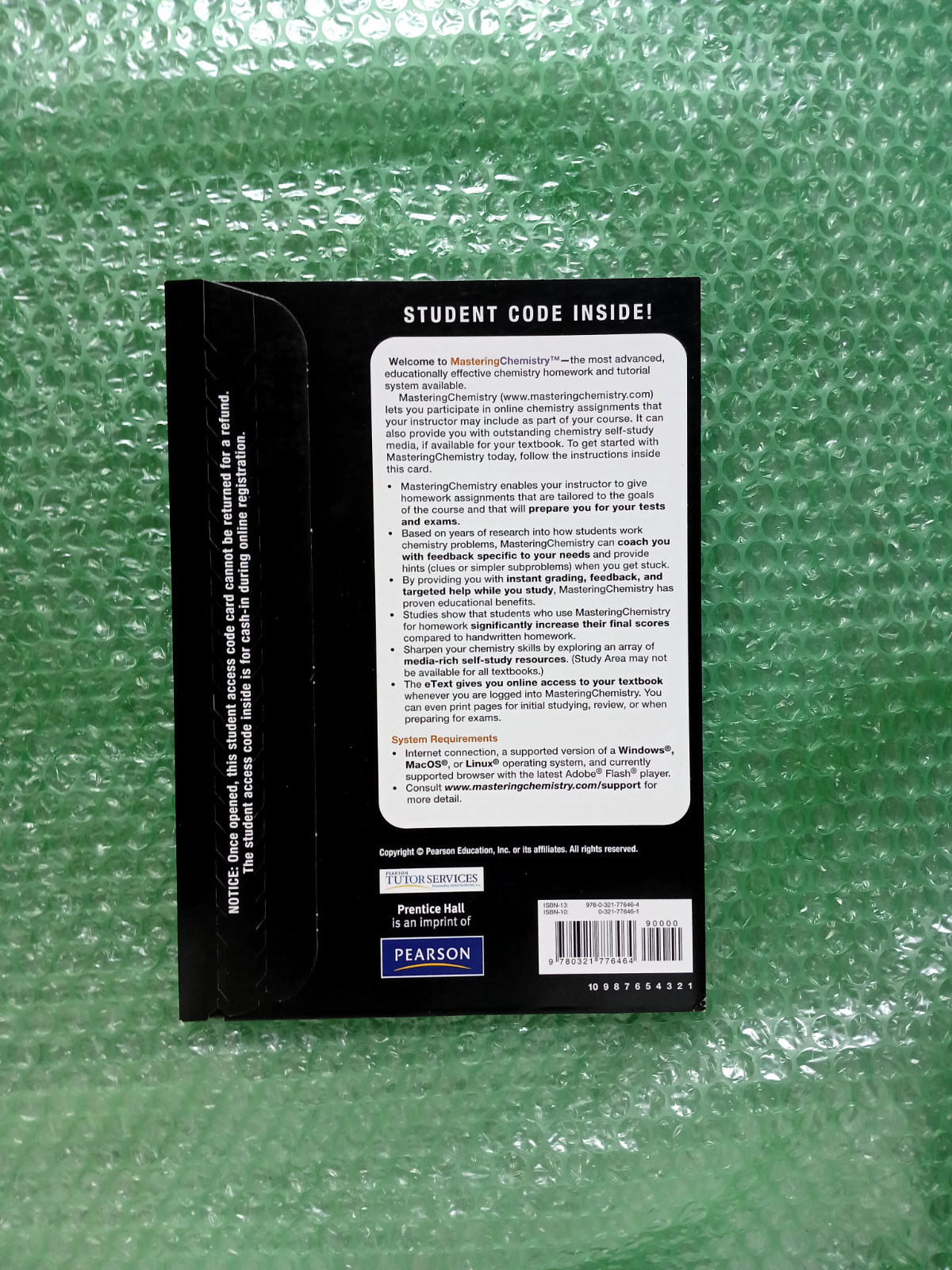 CHEMISTRY: CENTRAL SCIENCE – ACCESS (5106) By Theodore E. Brown & H. Eugene H.
