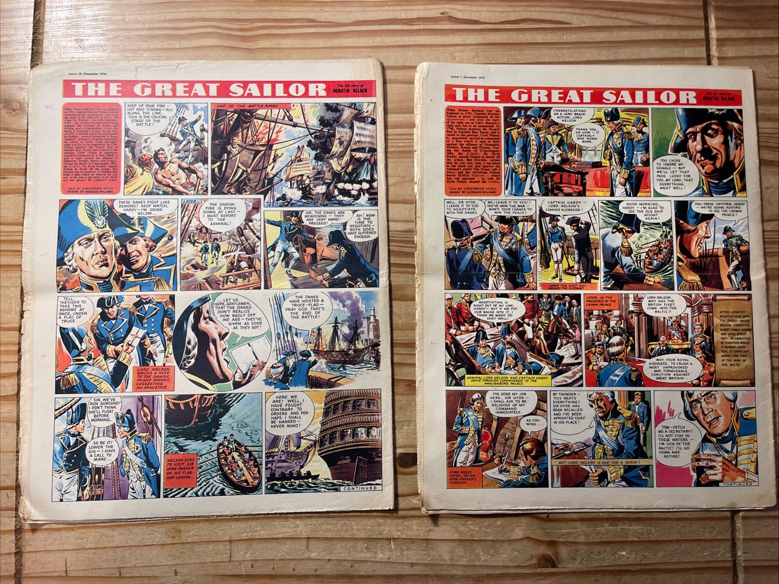 Eagle Comic X10 G to VG 1956 Vol 7 #40 to 49 Consecutive, Dan Dare