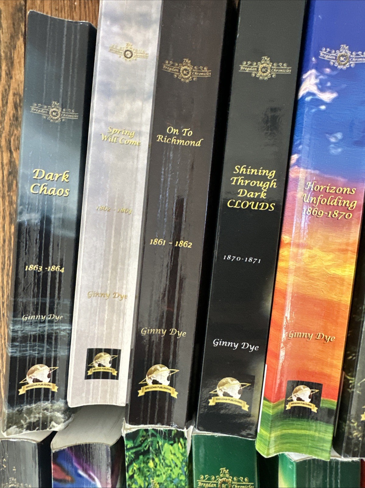 Ginny Dye THE BREGDAN CHRONICLES Lot of 15 Books 1861+ NICE!!