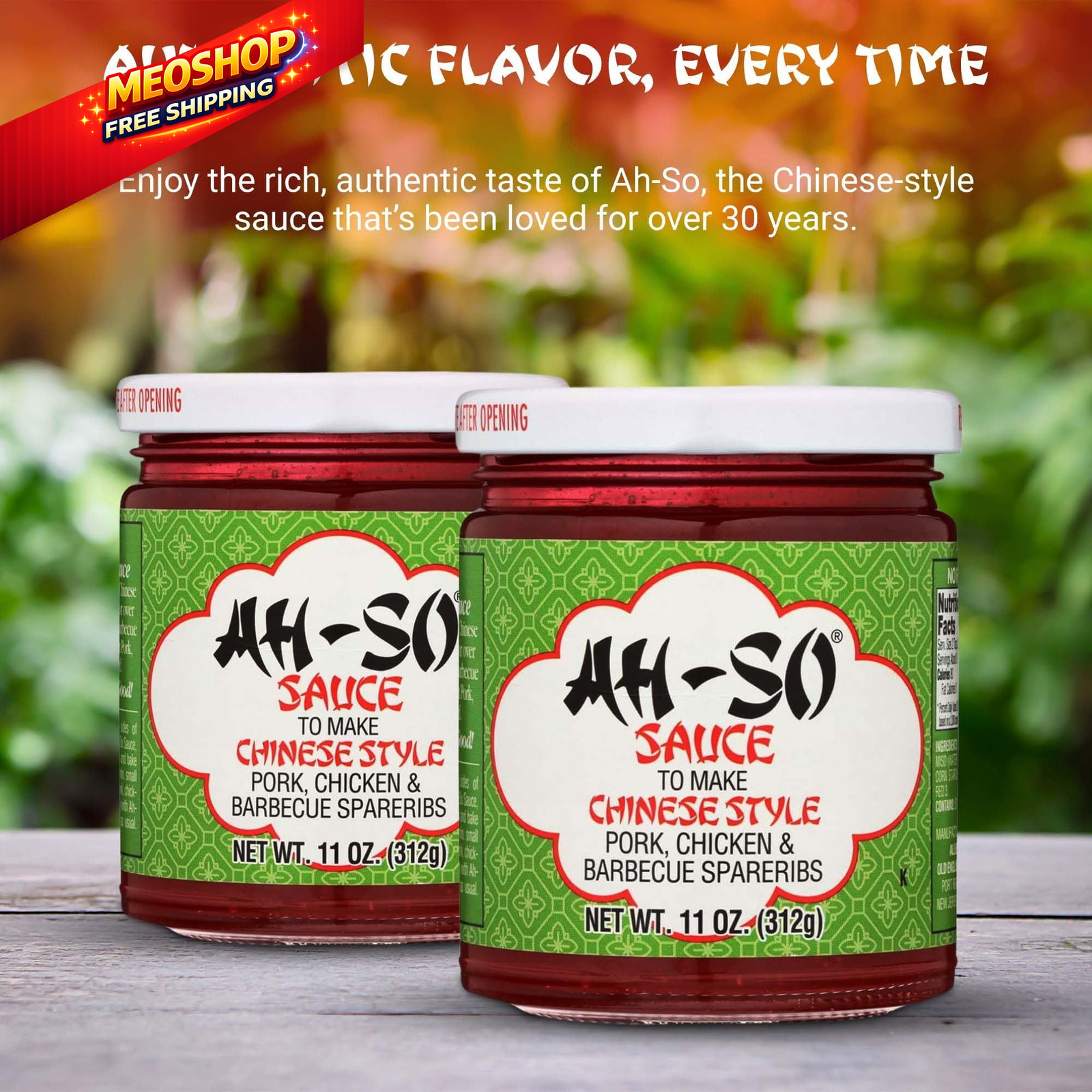 Ah-So Chinese Rib Sauce – 2 Pack (2 × 11 oz Jars) | 11 Ounce (Pack of 2)