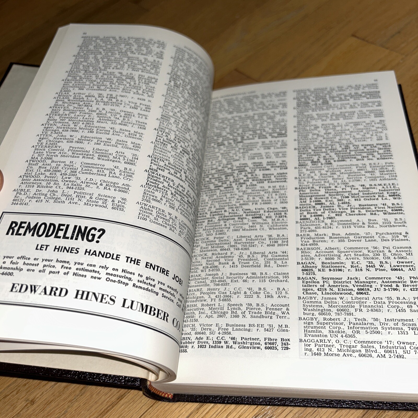 1967 NORTHWESTERN UNIVERSITY ALUMNI DIRECTORY of the CHICAGO AREA 592 pages
