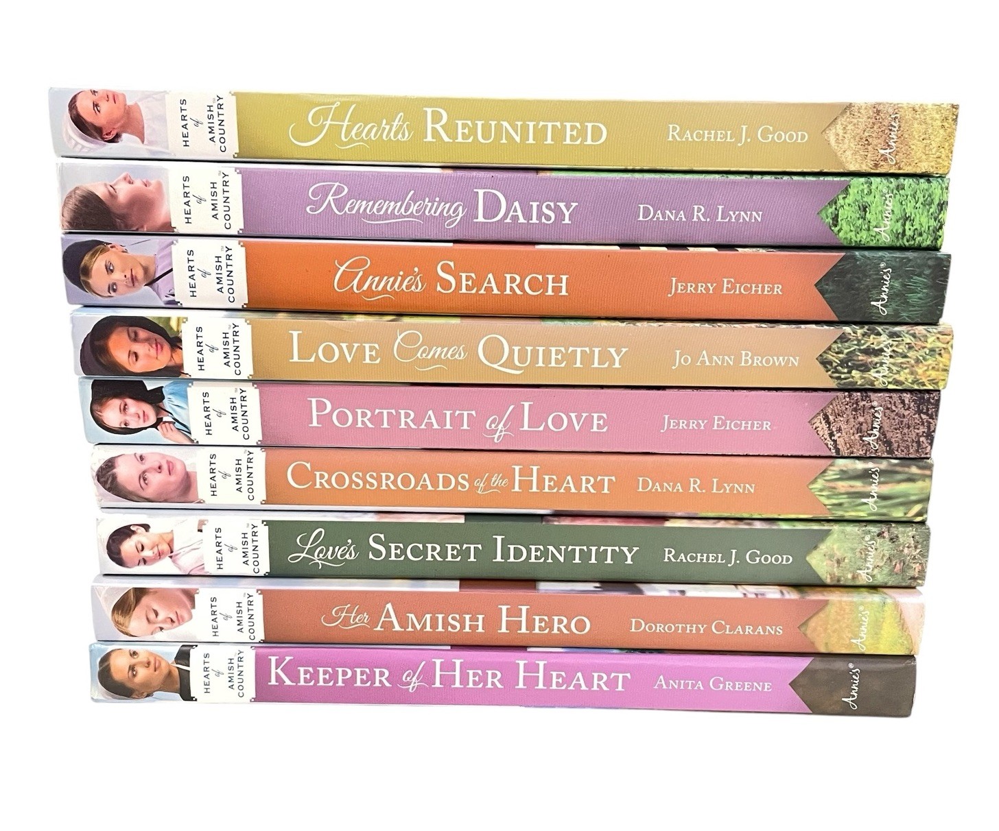 Lot of 9 Hearts of Amish Country Hardcover Books Fiction Bundle VERY GOOD