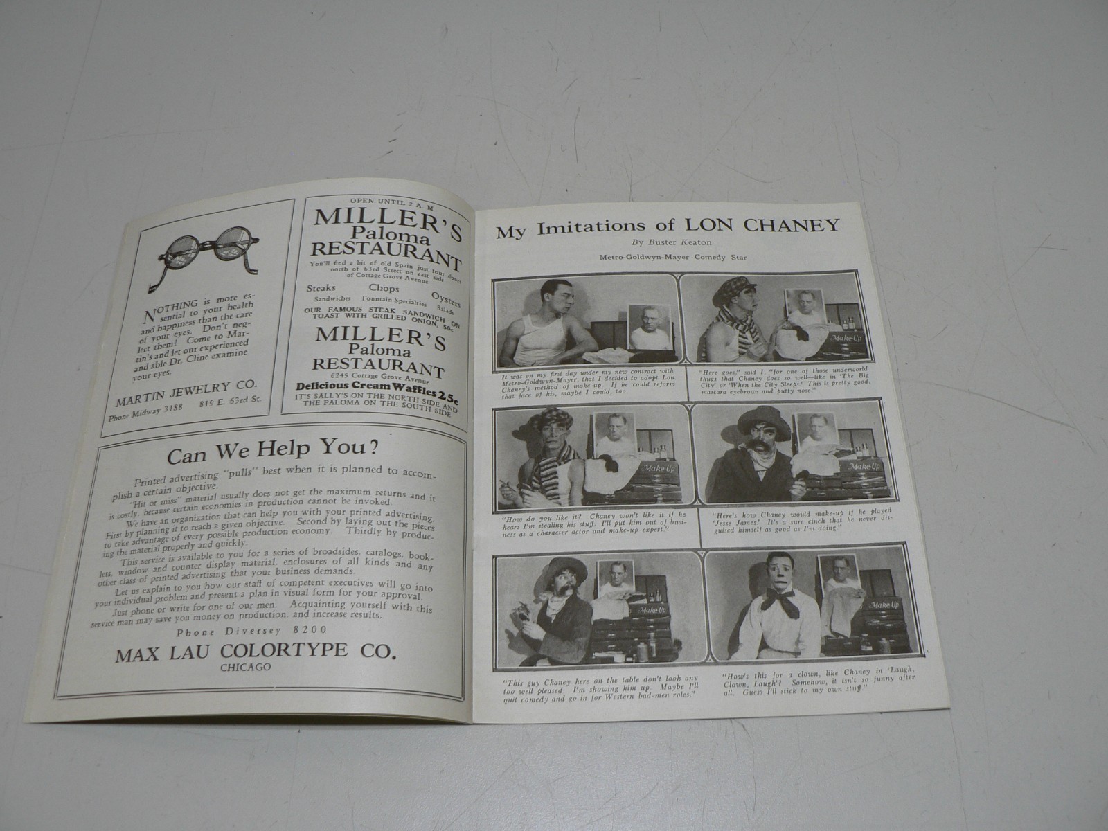 Vintage 1920’s Balaban & Katz Magazine Esther Ralston Front Cover