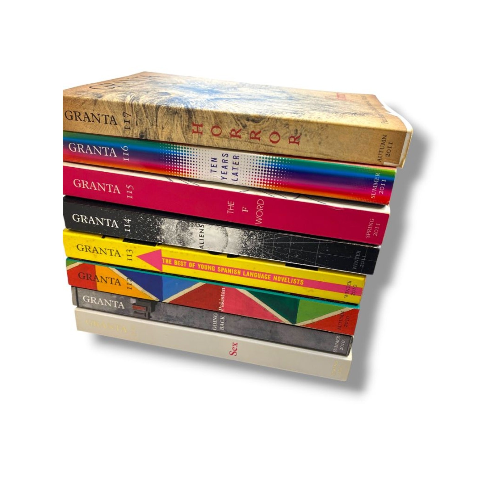 The Magazine of New Writing Issues of Granta 8 Paperback Books 110-117