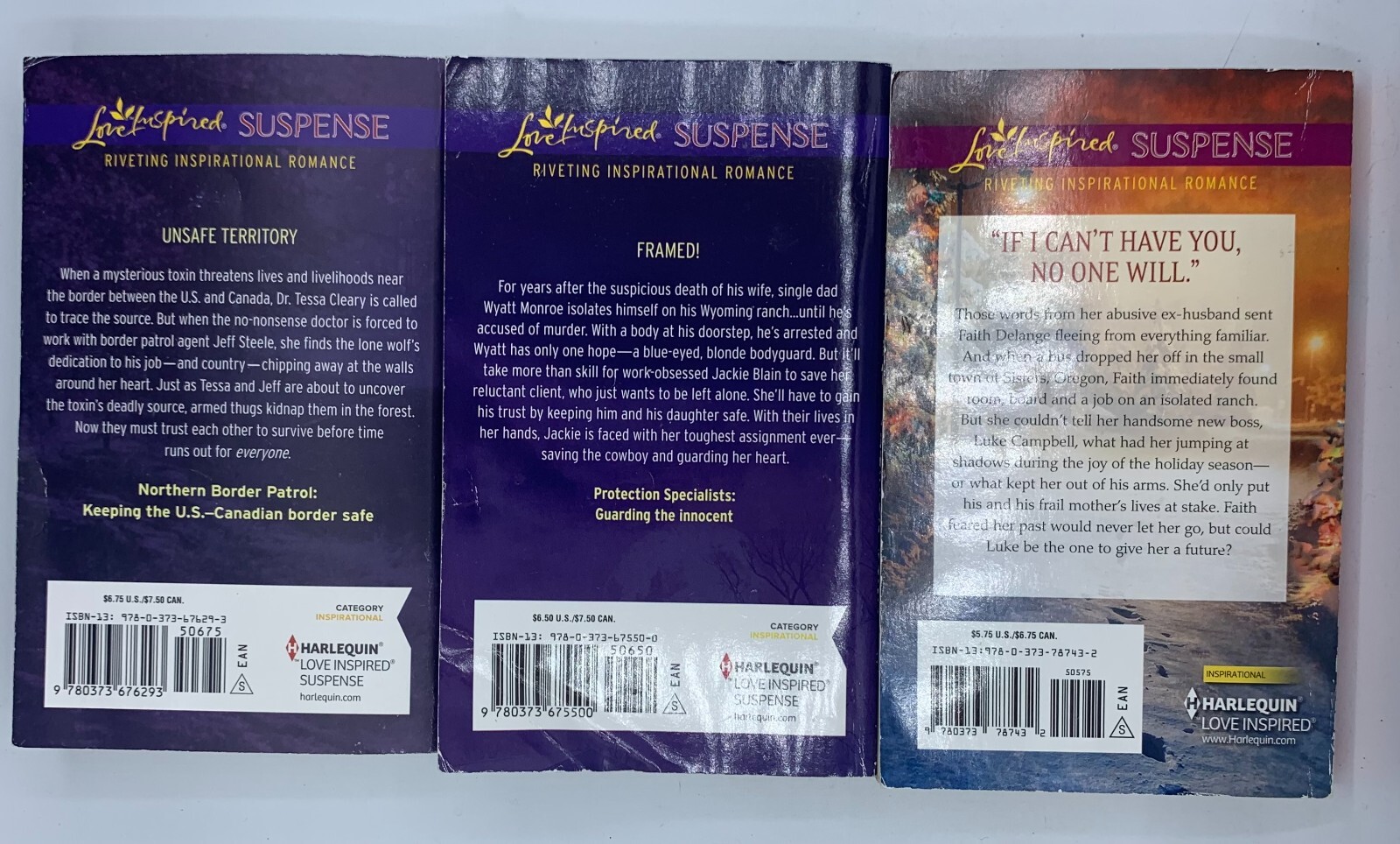 Romance, Suspense, and Religion Novels by Terri Reed Three Paperback