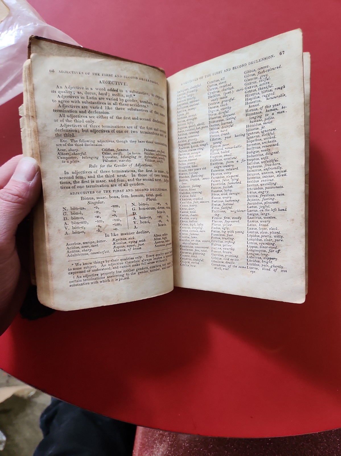 ** 1833 Adam’s Latin Grammar Original Printing Not Copy 1833