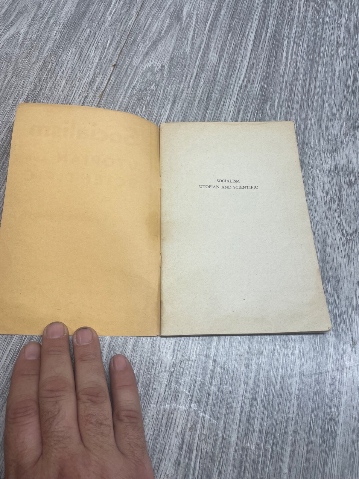 Socialism Utopian and Scientific Frederick Engels 47 pages 1945 print