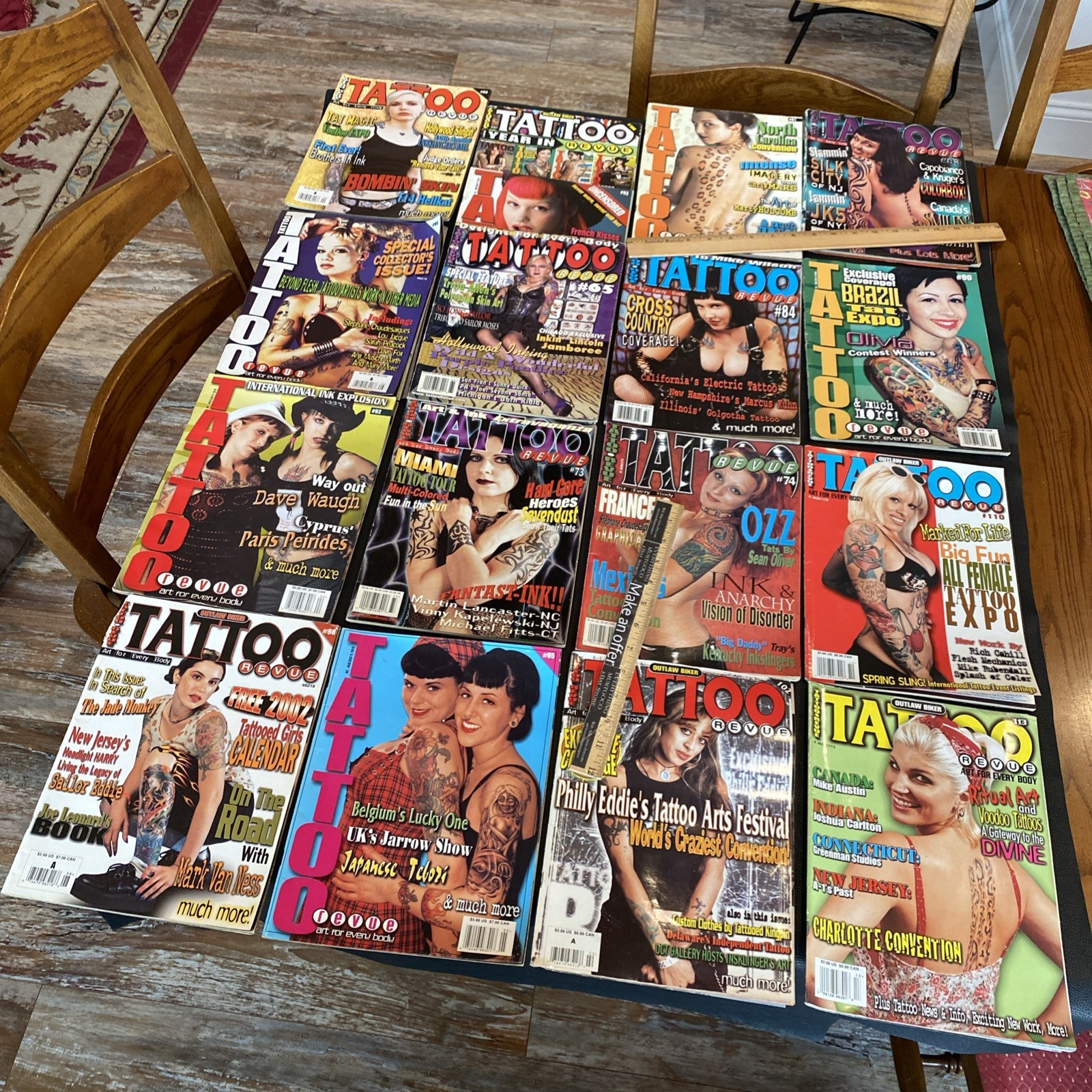 Lot of 17 Issue Vintage Tattoo Revue Magazine Late 1990s 2000s Ink Design Ideas