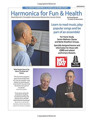 HARMONICA FOR FUN AND HEALTH By David Barrett & Bucko Dennis Dr. **BRAND NEW**