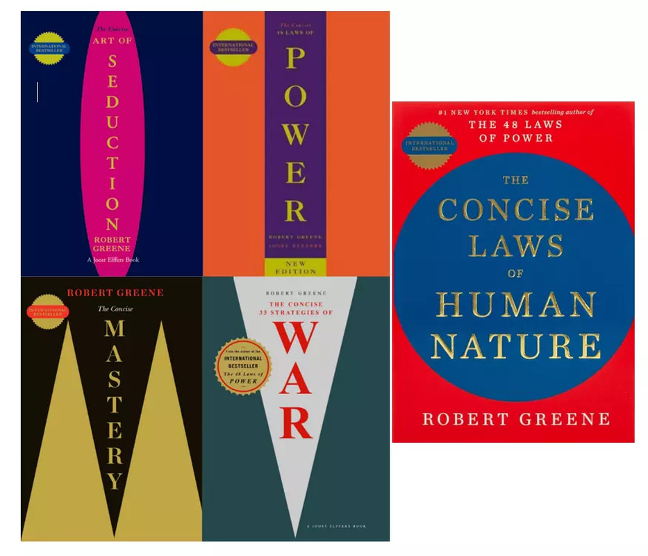 Robert Greene Collection 5 Books Set – [CONCISE] Seduction, Power, Mastery, War