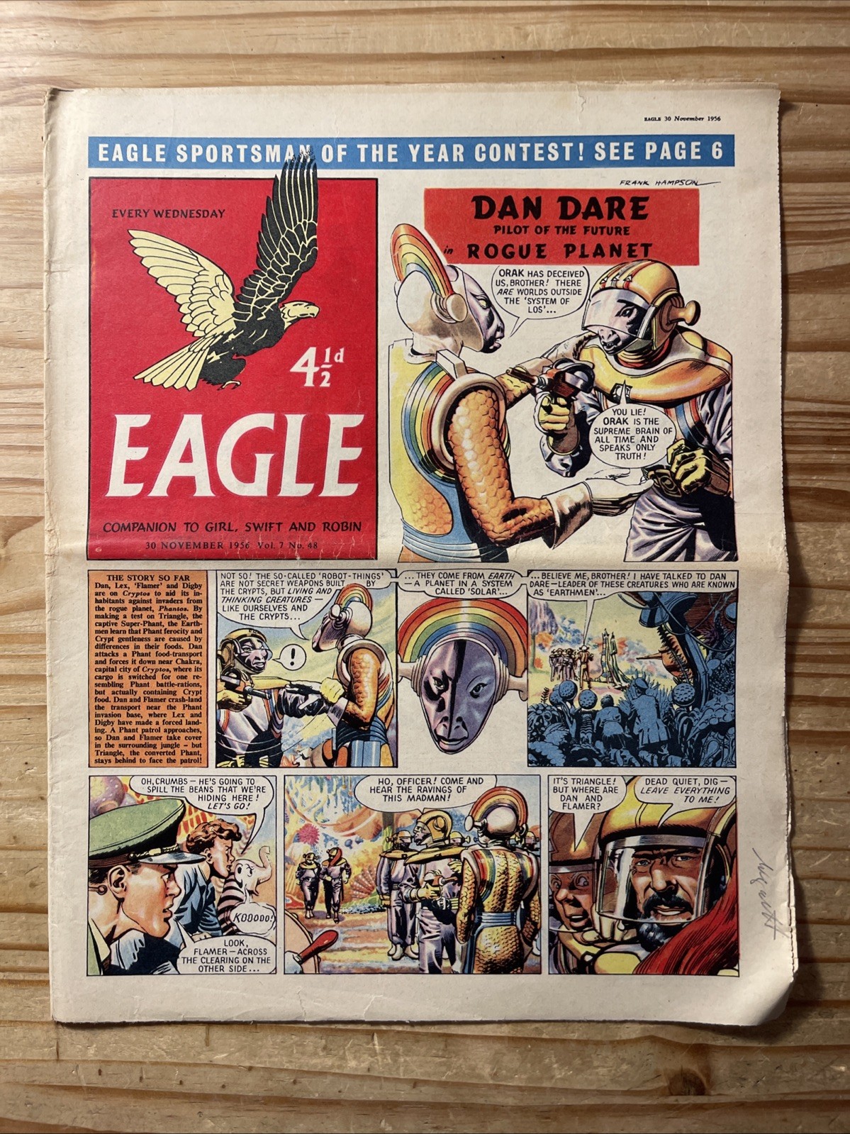 Eagle Comic X10 G to VG 1956 Vol 7 #40 to 49 Consecutive, Dan Dare