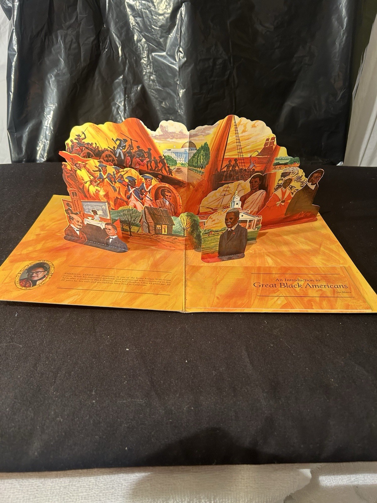 2 Late 20th Century Pop-up Books Titled Great Black Americans