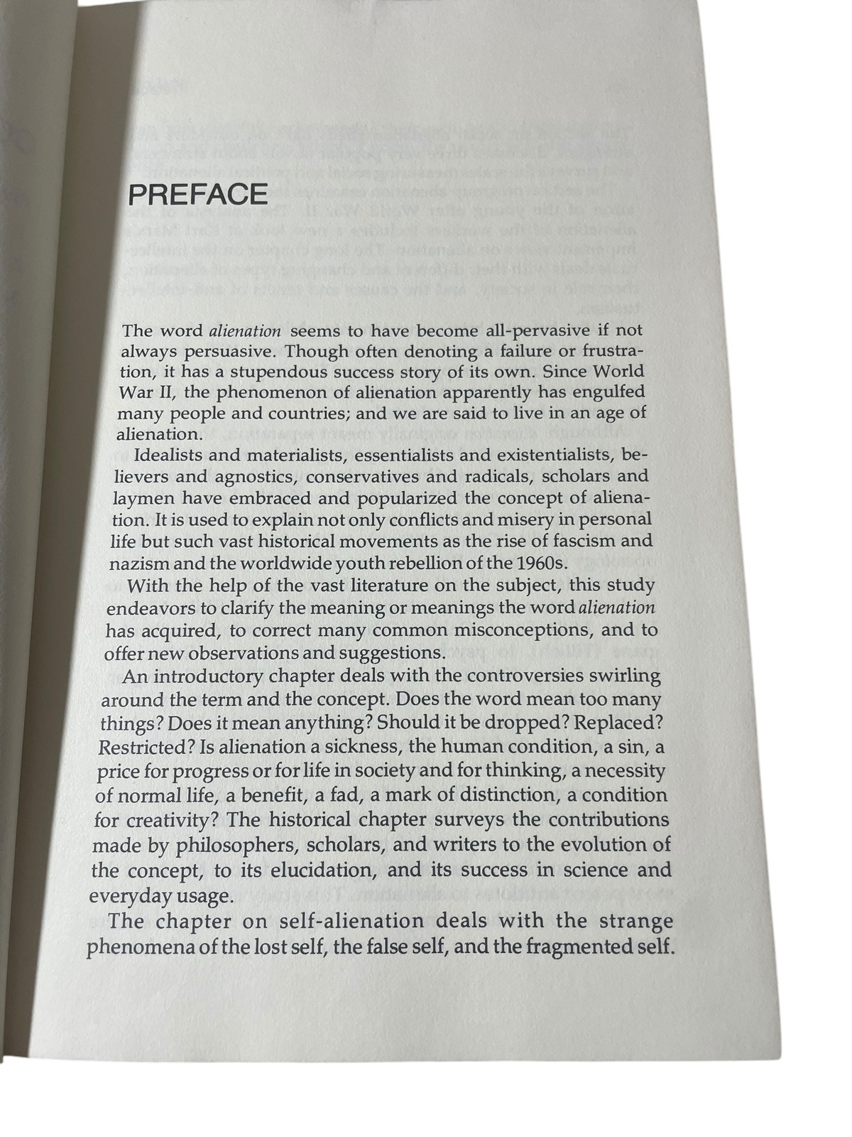 Alienation From The Past To the Future By Ignace Feuerlight 1978 Hardcover