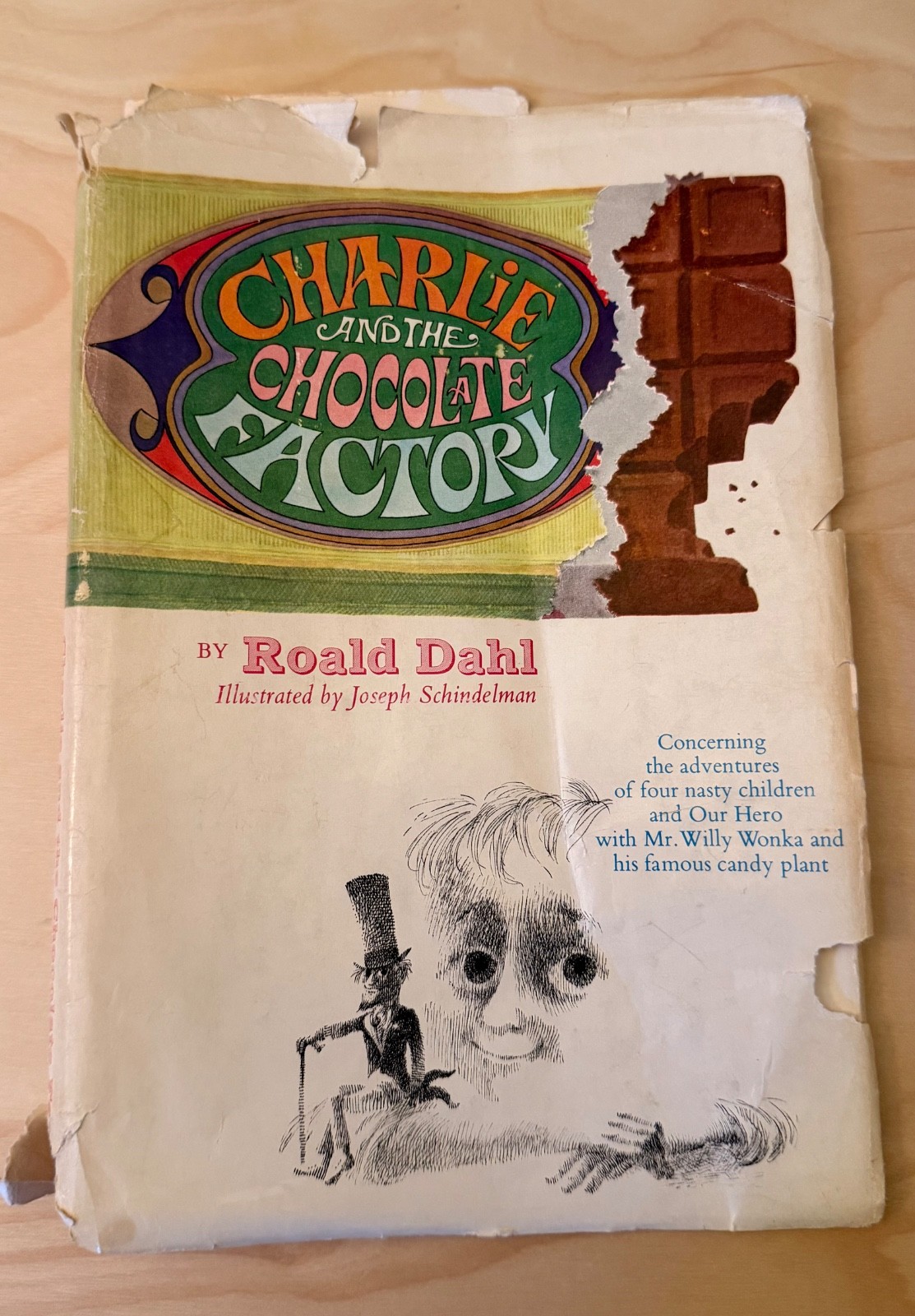 Charlie and the Chocolate Factory 1964 1st Ed Rare 2nd Prtg. w/ 5 Line Colophon