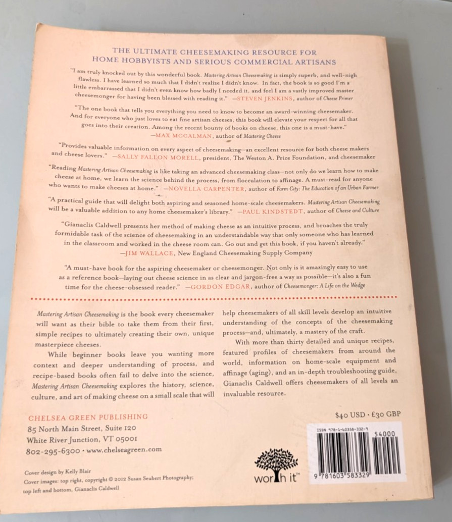 USED Mastering Artisan Cheesemaking: The Ultimate Guide Home Gianaclis Caldwell
