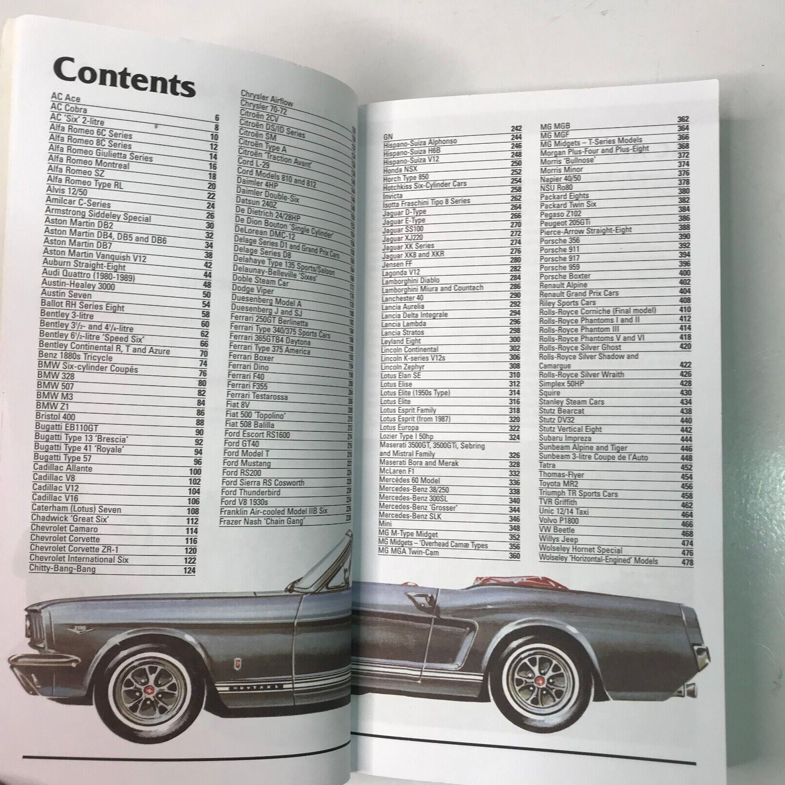 Classic Cars Directory Vintage 2002 Book 480 Pages
