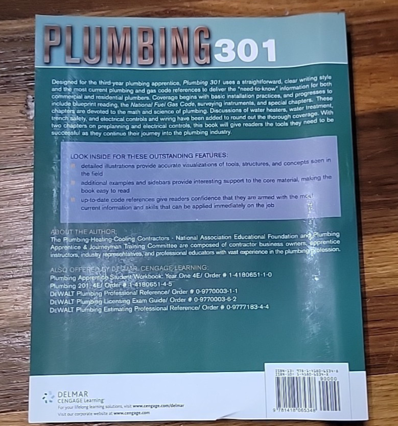 Plumbing 301 by PHCC Educational Foundation Staff (2007, Perfect)