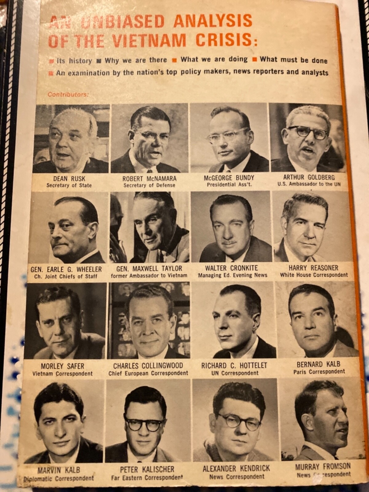 Walter Cronkite / CBS News Special Report Vietnam Perspective First Edition 1965