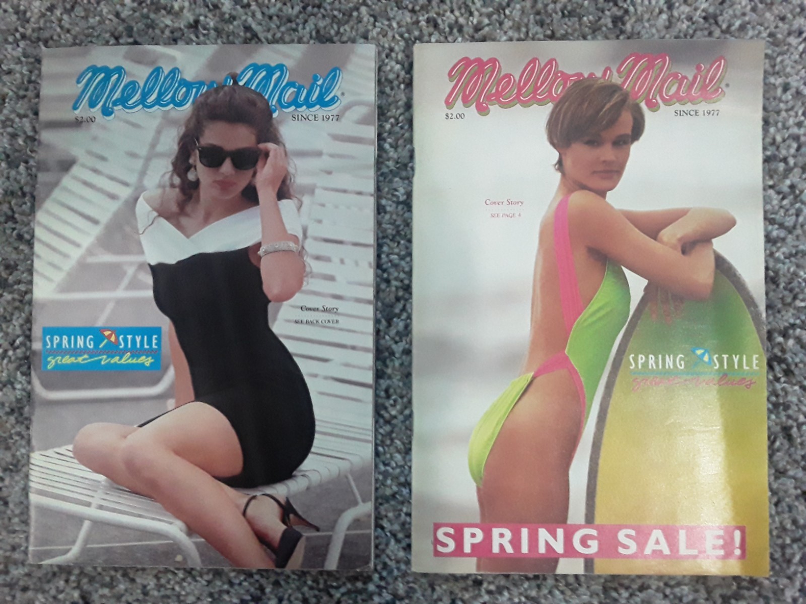 Mellow Mail Catalog log 1980’s Lingerie swimsuit Sexy Vintage Fashion